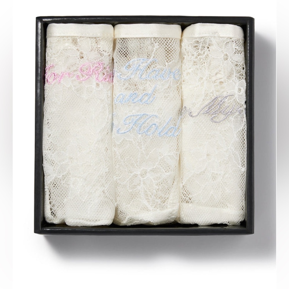 SKIMS Lace Panties Set - Cream